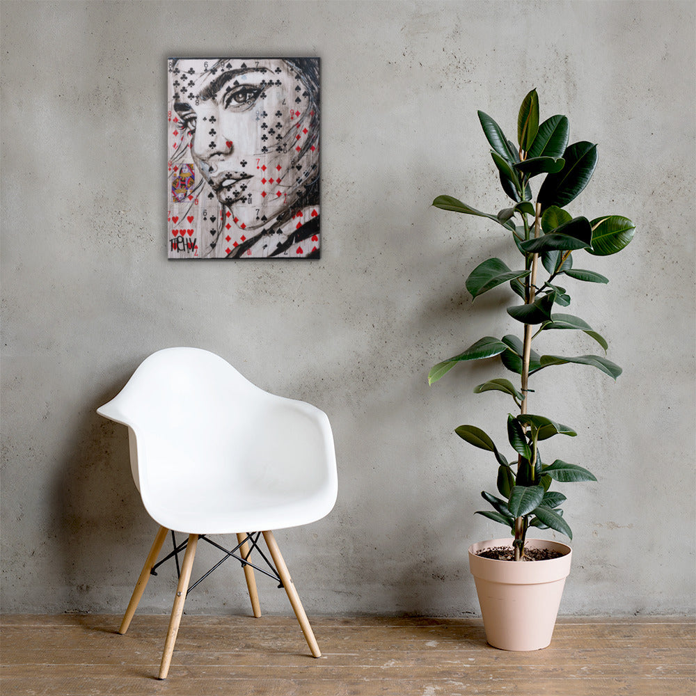 Queen of Hearts-Canvas