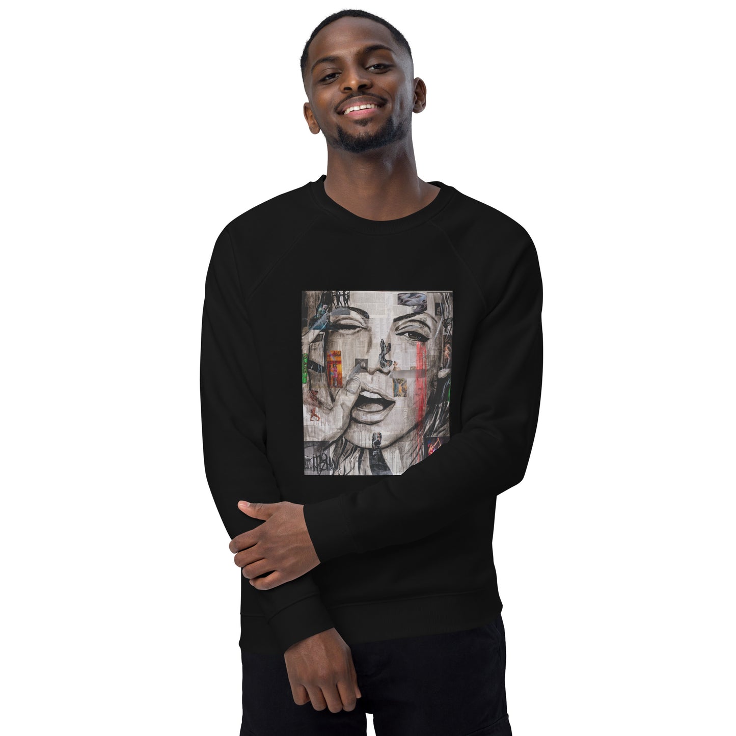 DanceWithMe-Unisex organic raglan sweatshirt