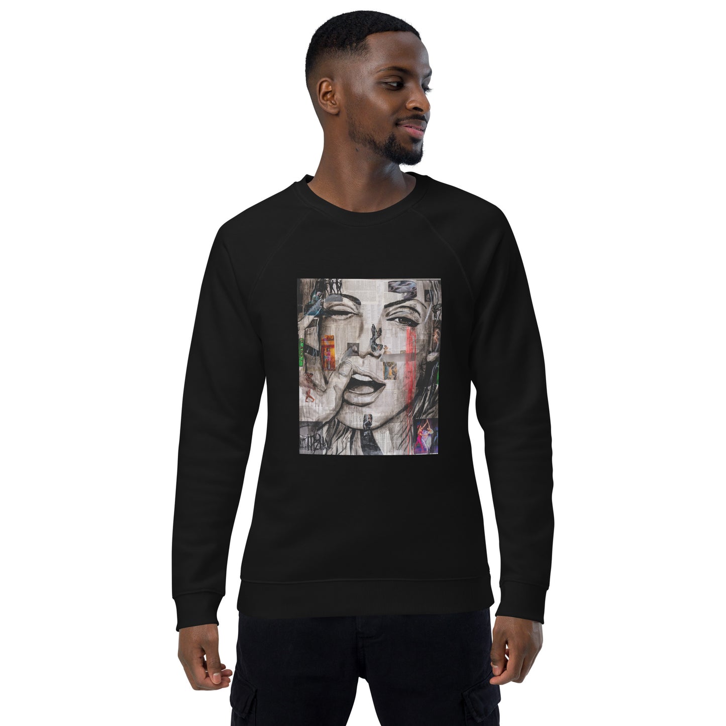 DanceWithMe-Unisex organic raglan sweatshirt