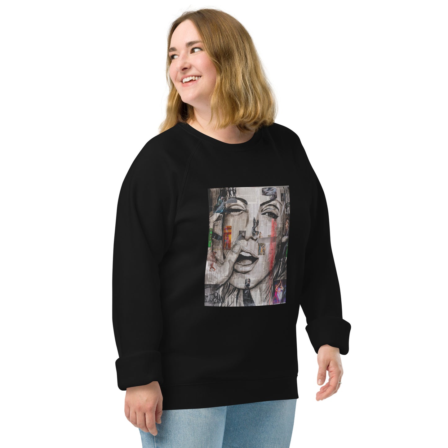 DanceWithMe-Unisex organic raglan sweatshirt