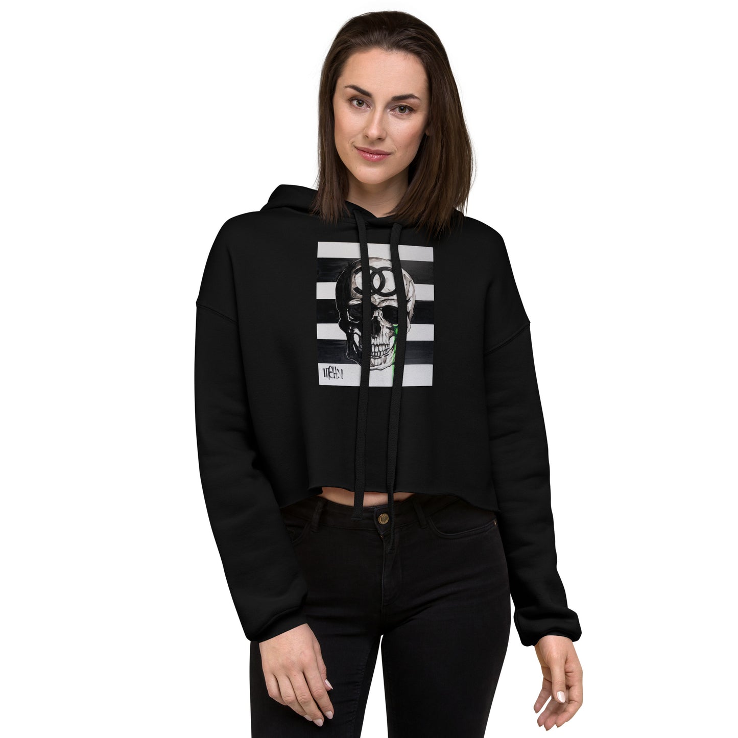 Skully-Crop Hoodie